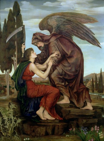 El ángel de la muerte, 1890 de Evelyn De Morgan